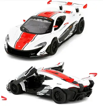 Hot prodej Vysoké simulace supersport P1 model,1:32 slitiny vytáhnout zpět auto hračka,2 otevřené dveře autíčko,velkoobchod