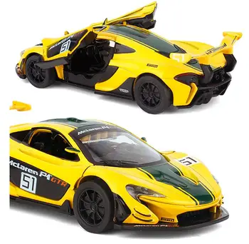 Hot prodej Vysoké simulace supersport P1 model,1:32 slitiny vytáhnout zpět auto hračka,2 otevřené dveře autíčko,velkoobchod