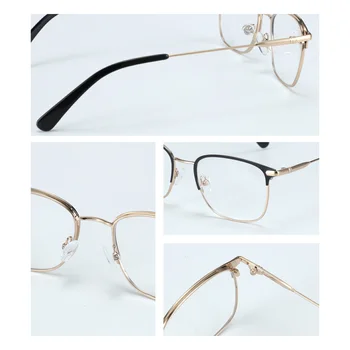 BLUEMOKY Muži Slitiny Náměstí Brýle Rám Luxusní muže Business Styl, Optické Brýle Krátkozrakost Dalekozrakost Předpis Brýlí