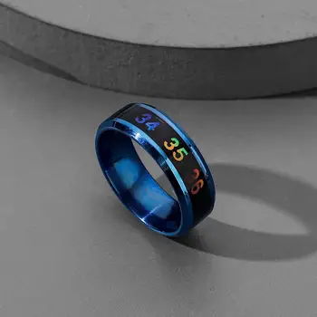 20ks Smart teplota prsten milenci barva měnící se prsten šperky příslušenství Titanové prsteny pro ženy a muže, svatební šperky
