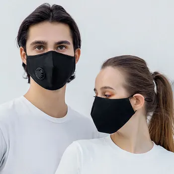 4KS Maska na Obličej Černá Ústa Masku Proti Prachu PM2.5 Prach v Ústech Čepice Pokrývá Masky Řasenky s 10ks Uhlíkové Filtry Každou Masku Na Obličej