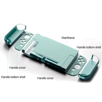 Konzole Hard Case Kit 360-Stupeň Ochrany Herní Konzole Hard Case pro Spínač NS Joycon Gamepad Ochranný Kryt Bydlení
