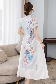 Etnické styl oblečení aodai Vietnamu šaty pro ženy