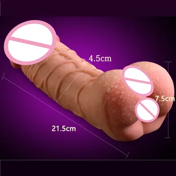 Realistické Dildo Měkké Kůže Pocit, Anální Sex Pocket Pussy Velký Penis pro Muže, Vibrátory Dospělý Sex Hračky, Výrobky pro Ženy, Masturbace