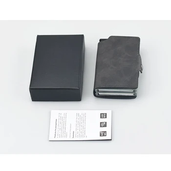 Casekey Dual Multifunkční držitel Kreditní karty Hliníková Peněženka RFID Karty Případě Protector velkokapacitní Kapsa na Peněženku