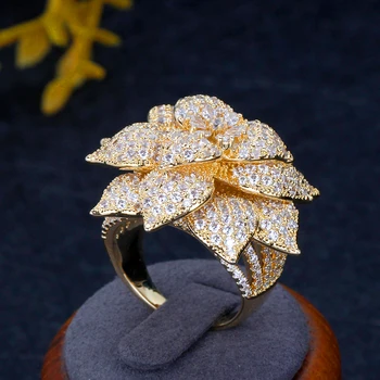 TIRIM Módní Velký Květ Nevěsta Náhrdelník Set pro Ženy, Příslušenství Nigérie 4ks Šperky Sady Svatební Zásnubní Nové Příjezdy