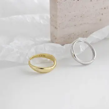 F. I. N. S Nepravidelným Twist Stříbrný Prsten 925 Stohovatelné Ženské Prsteny korejský Módní Snubní Prsteny pro Ženy Jemné Šperky