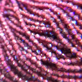 Přírodní granát korálky 2-3 mm Malé červené Korálky Micro tváří AB granát korálky, Přírodní quartz stoneSection Volné korálky šperky tvorby