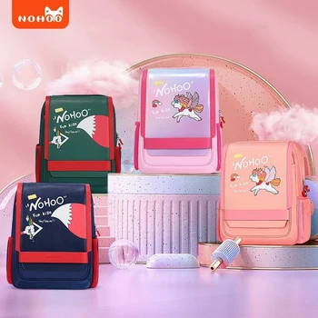 NOHOO školy batoh dívky Školní tašky pro základní školy studenti Vysoce kvalitní Japonské školní batoh Jednorožec batoh Knihu tašky