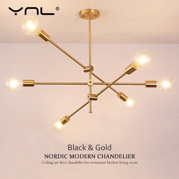 Moderní Osvětlení Nordic Přívěsek Světla Hanglamp Obývací Pokoj Závěsné Svítidlo Krytý Zlatem Pedant Lampa Stropní Dlouhou Tyč Art Dekorace