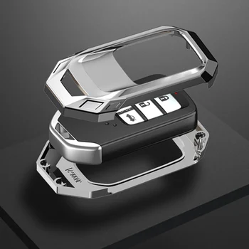 High-end Aerospace zinkové slitiny klíče od auta pouzdro Klíč Kryt Pro Honda Hrv Civic, Accord, CR-V se Vešly ODYSSEY MĚSTO JZZE