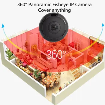 360° Domácí Bezpečnostní 1080P IP Kamera Wifi, 2MP Audio Záznam na Paměťové SD Karty P2P HD CCTV Bezdrátové Kamery Baby Monitor