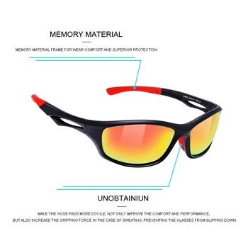 MERRYS DESIGN Muži Polarizované Venkovní Sportovní sluneční Brýle Mužské brýle Brýle Pro Rybaření Jízdy UV400 Ochranu S9024