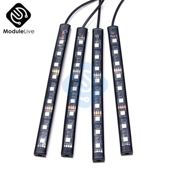 RGB Barevné Dálkové Ovládání Atmosféru Světla 4ks LED Strip RGB Světlo Barevné USB SMD5050 DC 5V 12V Pro Dekorativní Svícení