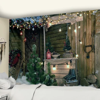 Vánoční Umění Zdi Visí Gobelín Vánoční Strom, Sněhulák Umění, Ozdoby, Vánoční bytové dekorace v Severském Stylu Dárek