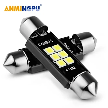 ANMINGPU 2x Signální Lampa C5W Led Canbus 31mm 36mm 39mm 41mm C10W Podražcový Led Žárovky Pro Auto spz Světlo na Čtení Osvětlení 12V