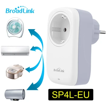 BroadLink SP4L Smart Wi-fi Zástrčky Zásuvky 16A EU Zásuvka Dálkového Ovládání Práce s Alexa Google Domov Hlas IFTTT Domácí Automatizace