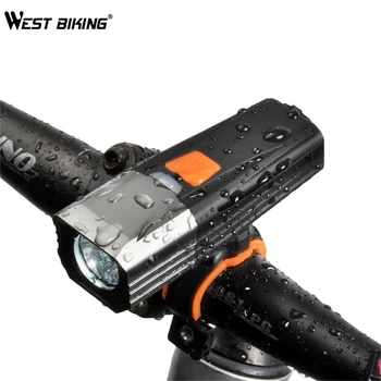 WEST CYKLISTIKA 5 Režimů Cyklistické Světlo USB Dobíjecí 900 Lumenů LED Cyklistika Přední Světlomet Vodotěsné MTB Silniční Kolo Přední Lampa