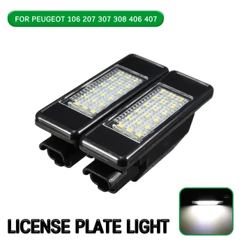 Pro Peugeot 106 207 307 308 406 407 508 Pro CITROEN C3 C4 C5 C6 C8 2ks LED Licence spz, Světla, Lampy
