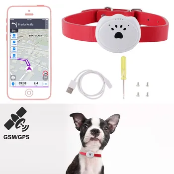 Mini Pet GPS Tracker Límec Vodotěsné Reálném Čase GPS GSM GPRS Tracker Reálném Čase Lokátor Anti-Ztracené Pet, Pes, Kočky Tracker Dodávky