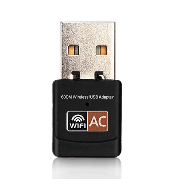 600Mbps USB WiFi Adaptér 2.4 GHz +5GHz WiFi Antény PC Mini Bezdrátové Počítačové Síťové Karty Přijímače Dual Band 802.11 b/n/g/ac
