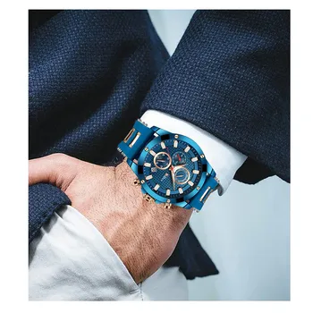 Muži quartz Hodinky BIDEN Vojenské Armádní Sportovní hodinky Luxusní Značky muže hodinky Módní Ležérní Hodinky muži relogio masculino