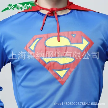 Disney Halloween Kostým Party Superman Oblečení Oblek Cosplay Kostým Muž Dospělých Kostým Party