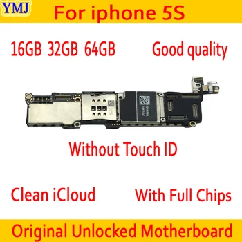 Dobrá Práce pro iphone 5S Deska S/Bez Touch ID,Originální odemčený pro iphone 5S základní Deska,16gb / 32gb / 64gb