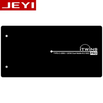 JEYI iTwins m Dual.2 SSD Krytu mobilní M2 box případě m.2 NVME hliník TYP C3.1 JMS583 dual USB3.1 dva PCIE U. 2, PCI-E NGFF M2
