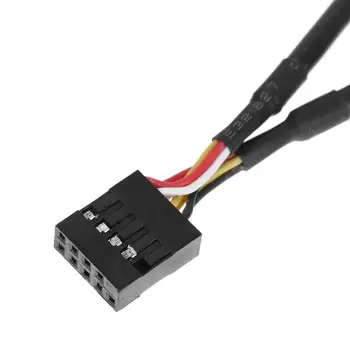 9Pin USB Záhlaví Samec 1 až 4 Samice Prodlužovací Kabel Karty Desktop 9-Pin USB HUB USB 2.0 Konektor 9 pin Adaptér 30cm Délka Kabelu