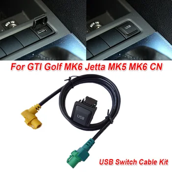 Nejnovější Hot 2ks/Set USB Přepínač Kabel Kit Pro Golf MK5 MK6 KN RCD510+RCD315 5ND0350190 Zbrusu Nový A Vysoce Kvalitní