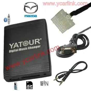 Yatour Auto Audio stereo adaptér MP3 (USB SD AUX Bluetooth měnič) pro mazda 2 3 5 6