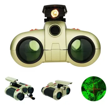 4x30mm Noční Vidění Dalekohled Binokulární Dalekohled pro Noční Vidění Diváka Sledování Spy Působnosti Pop-up Světle Zelená Film se Zaměřením