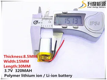 Li-po 3.7 V 320mAh 851530 Lithium Polymer Li-Po, li-ion Dobíjecí Baterie buněk Pro Mp3 MP4 MP5 GPS mobilní