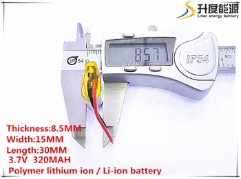 Li-po 3.7 V 320mAh 851530 Lithium Polymer Li-Po, li-ion Dobíjecí Baterie buněk Pro Mp3 MP4 MP5 GPS mobilní