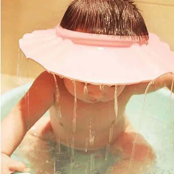 1ks dětský Šampon Sprchová Čepice Umýt Vlasy Měkkou Pěnou, Nastavitelný Koupací Vana Chránit Cap Hat Pro Dítě Děti Děti Šampon Klobouk