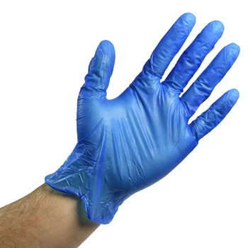 20ks Jednorázové vinylové rukavice, Modré Rukavice Dishwash/Kuchyň/Zahrada/Průmyslové Latex zdarma Ochranu Domácnost, Rukavice na Jedno použití