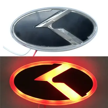 3D K Logo Přední Mřížka, Kufr Znak LED Světla autodoplňky pro Kia OPTIMA K5 Forte Stinger