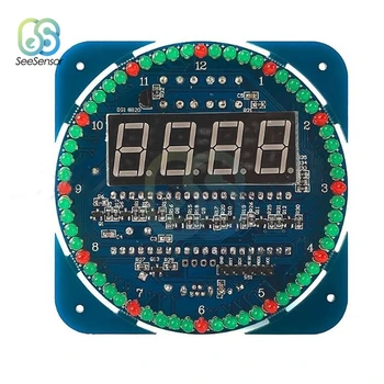Rotující DS1302 LED Digitální Displej Alarm Modul Elektronické Digitální Hodiny LED Zobrazení Teploty DIY Kit Učení Board 5V