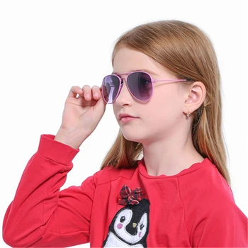 2020 Dívka sluneční Brýle CHLAPEC ALIKIAI Módní Děti Brýle Pilot Děti Sluneční brýle Pilot UV Ochrana Oculos De Sol