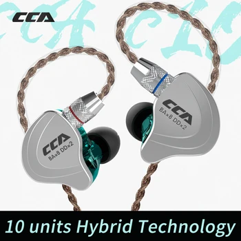 CCA C10 4BA+1DD Hybrid V Ear Sluchátka hi-fi, DJ, Monitor Běží Sportovní Sluchátka Headset Sluchátko S Detacable Modernizované Kabelové