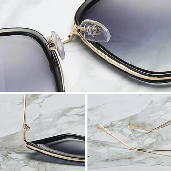 2021 Nová Značka Designer sluneční Brýle Cateye Ženy Vintage Kovové Brýle Pro Ženy Zrcadlo Retro Luneta De Soleil Femme UV400
