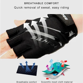 ACEXPNM Letní Sport Mtb Cyklistické Rukavice Half Finger Venkovní Prodyšné Cyklistické Rukavice Silikonový Gel Palm Podložky Jezdecké Vybavení