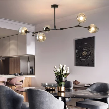 Moderní Nordic obývací pokoj lampa domácí atmosféru designer osobnost tvůrčí jídelna ložnice vila molekulární přívěsek světlo