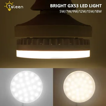8 X Super Světlé GX53 LED Žárovka Světla 5W, 7W 9W 12W 15W 18W led Reflektor SMD 2835 AC 85-265V Lampa Světlo Pod Skříň Skříň