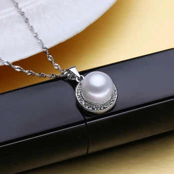 FENASY Český Řetěz Náhrdelník Pearl Šperky Náhrdelníky Přívěsky Perla Klasický Kulatý Náhrdelník Pro Ženy Přírodní Perlový Náhrdelník