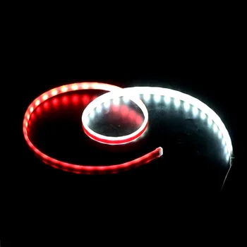 LEEPEE Auto LED Výstražné Světlo Příslušenství Univerzální Auto Dveře Světlo Dekorace Atmosféru Lampa Lišty Bílá Červená 2KS