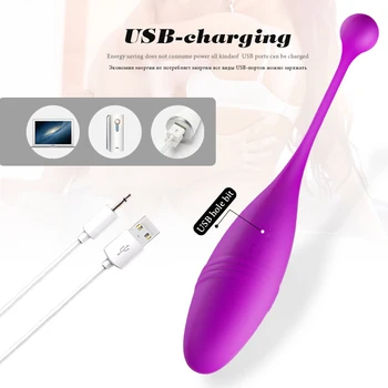 Bezdrátové Dálkové Ovládání Vibrační Kulka Vejce Vibrátor, USB nabíjecí Klitorisu Stimulátor Vaginální Masáž Míč Sexuální Hračky pro Ženy