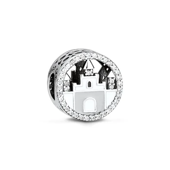 CKK 925 Sterling-Stříbra-Šperky Zámecké Kouzlo DIY Hodí pro Výrobu Přívěsky Náramky