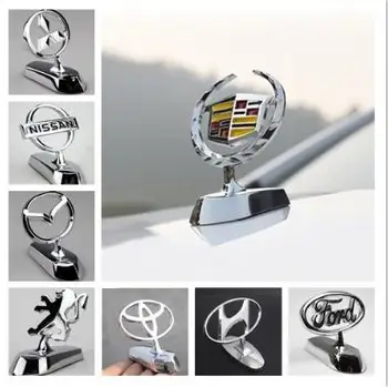 15 modely auta Kovový Chromovaný Znak Odznak Obtisk Nálepka Módní vozu, kryt hlavy upravené nerezové oceli auto logo